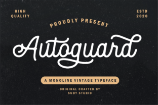 Autoguard: A Vintage Font for Editorial Charm