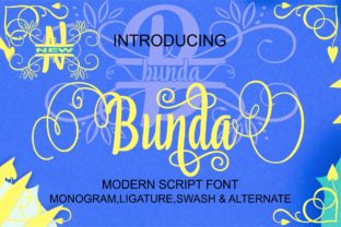 Bunda: A Handwritten Font for Editorial Elegance