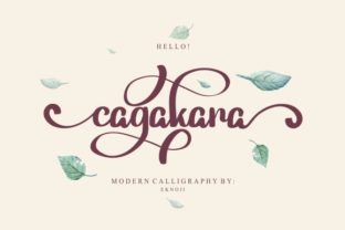 Cagakara: A Handwritten Font for Beautiful Craft Projects