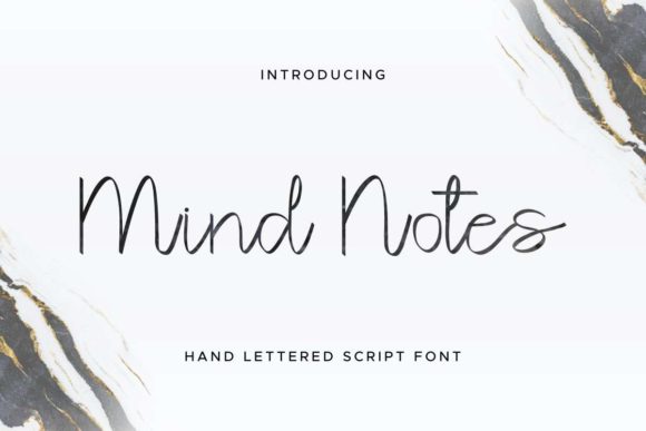 Mind Notes: A Versatile Script Font for Editorial Design