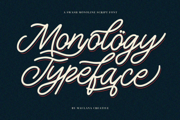 Monology: A Script Font That Breathes Life Into Your Creations