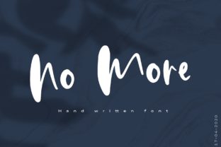 No More: A Script Font for Modern Branding