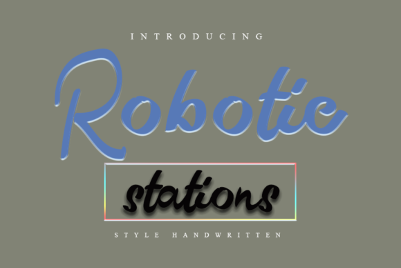 Robotic Stations: A Font for Modern Branding and Digital Creativity