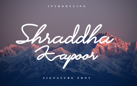 Shraddha Kapoor: A Script Font That Elevates Digital Branding