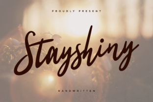 Stayshiny: A Script Font for Editorial Design and Creative Expression