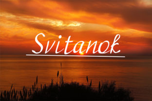 Svitanok: A Handwritten Font for Editorial Elegance