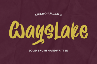 Wayslake: A Friendly Font for Creative Branding